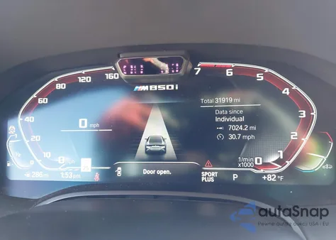 2022 BMW M850I Gtan Coupe xDrive z USA, uszkodzony, nr VIN WBAGV8C08NCJ17970